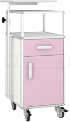 Nightstand with Swing Door and Pull-Out Drawer TPB-1KN