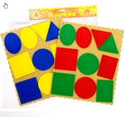 Sensory Shapes Educational Game - Larichik (Carpet, 4 Colors)