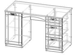 Children's Writing Desk for Kids Room - "Marseille" Series