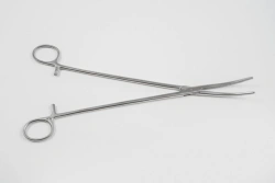 Surgical Hemostatic Clamp VZ-3-42, Vertical Curved, 240mm