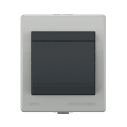 Single-Phase Switch for Open Wiring, 10A, 250V, IP44, Gray Anthracite, Art. 251.1A