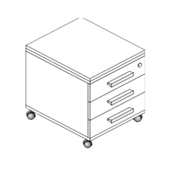 Compact Storage Cabinet for Documents and Tools
