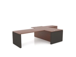 Synergy Office Desk with Support Pedestal and Briefing Attachment