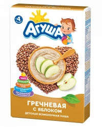 Instant Non-Dairy Buckwheat Porridge with Apple, 200g