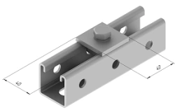 Square Washer SMA 602, 40x40 mm, 5.0 mm Thickness, Zinc Coated