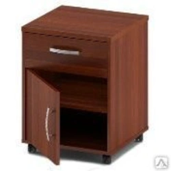 Nightstand with Roller Guides and PVC Edging