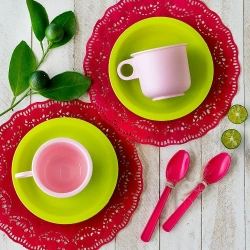 Elegant Tea Set "Lime" for Tea Ceremony