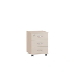 Rolling Office Cabinet with 3 Drawers, Model TM02