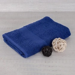Blue Cotton Terry Towel for Personal Hygiene