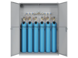 CADUCEUS Dual-Arm Gas Distribution Ramp for Nitrous Oxide (14 Cylinders Each Arm)