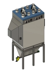 Dry Horizontal Electrofilter TTS-2x3.75-1x6.8-10.0-400