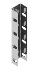 Reinforced U-Profile Connector BSUL 3 - 30x42x200mm