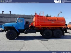 Vacuum Tank Truck for Waste Management (AV) 7074D3-91 on Ural 5557-78 Chassis
