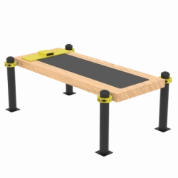 Bench for Push-Up Test with Result Recording Platform