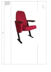 Comfortable Auditorium Chair "Kadet" 510x505/660x935