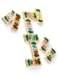 Festive Wooden Domino Set (28 Pieces) - Model 2014-6