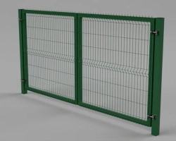 3D Ural 4 Zn Swing Gates with Polymer Coating