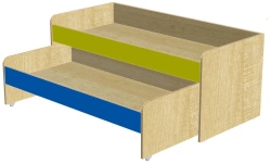 Two-Tier Pull-Out Children's Bed - LDF 16mm with PVC Edge