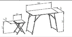 Folding Field Furniture Set - EcoMet