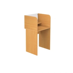 Language Learning Desk with Acoustic Half-Cabin