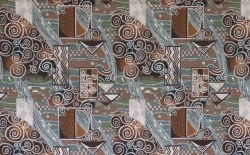 Jacquard Upholstery Fabric with Trademark "UUU" Art. 366000