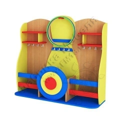 Wooden Children's Sports Corner for Organizing Equipment