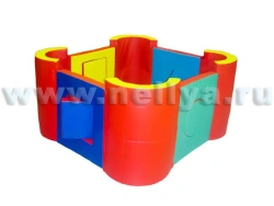 Play Set 'Fortress' Nellya - 120x120x100 cm, Vinyl and Foam