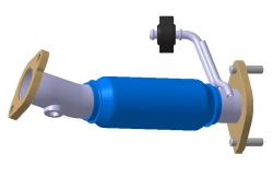 Complete Front Muffler Assembly for HCR Vehicles, Part No. 28610-H5100/200