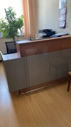 Library Barrier Table for Book Lending and Storage