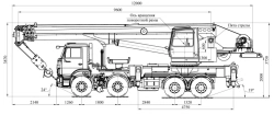 32 Ton Truck Crane KС-55729-1В for Heavy Lifting
