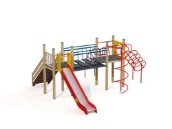 Children's Play Complex with Two Towers, Height 1500mm