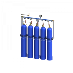 High-Pressure Oxygen Filling Ramp for Five Cylinders Model RNC-5-R