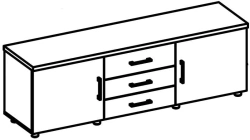 Office Equipment Stand 9618 Brooklyn Series