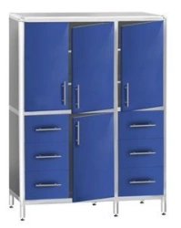 3-Section Two-Level Storage Cabinet KSSHml 3-02E