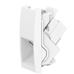 CADUCEUS Aling Mode RJ12 6P4C Telephone Socket, 1M, White, Art. 663.0