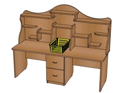 Versatile Storage Rack for Preschool with Basket - SJ98