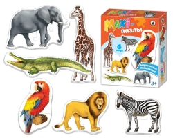 African Animals Maxi Puzzles for Kids