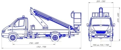 Transport Vehicle with Lifting Platforms R180T, VelMash-S Type 27192 Mod 27192H
