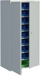 Metal Tool Cabinet SHI - Adjustable Shelves, Dual Doors