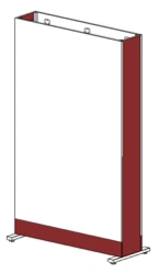 Double-sided Exhibition Stand 1200 x 200 x 2200 mm