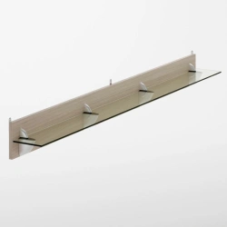 T-Shaped Glass Wall Shelf