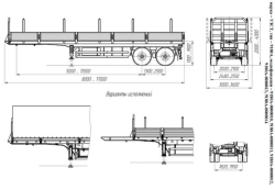 Container Semi-Trailer UZST 9180A for Transporting Dangerous Goods