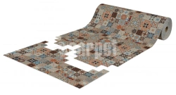 Non-Slip Cut-Out Carpet iCarpet PRINT "Moroccan Tile" 100x1500