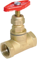Brass Stop Valves for Water Supply and Technological Pipelines PN 2.5 MPa