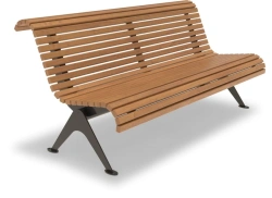 Havana Bench A1013 - Stylish Metal and Wood Furniture