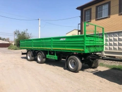 12-Ton Flatbed Trailer with Drop Sides, Model 864930-03