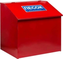 Sand Storage Box 0.1 m³ for Fire Safety and Spill Control