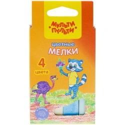 Multi-Pulti Colored Chalk Set "Raccoon in Australia", 4 Colors