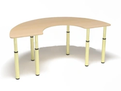Adjustable Children's Table "Horseshoe" Model: СтДПМ