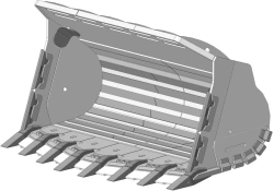 Reinforced Rock Bucket with Capacity of 6.5m³ - FLRX-45-650d-NF.ST